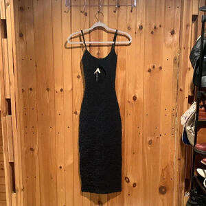 Mara Hoffman Black Midi Dress